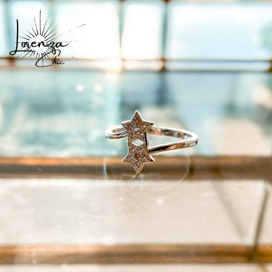 Anillo Dos Estrellas Talla 8